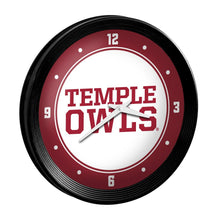 Load image into Gallery viewer, Temple Owls: Ribbed Frame Wall Clock - The Fan-Brand