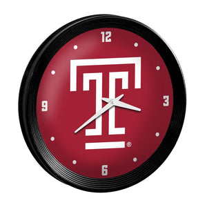 Temple Owls: Ribbed Frame Wall Clock - The Fan-Brand