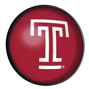 Temple Owls: Round Slimline Lighted Wall Sign - The Fan-Brand