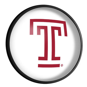 Temple Owls: Round Slimline Lighted Wall Sign - The Fan-Brand