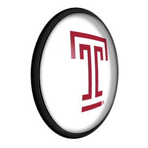 Temple Owls: Round Slimline Lighted Wall Sign - The Fan-Brand