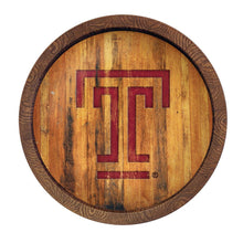 Load image into Gallery viewer, Temple Owls: Weathered &quot;Faux&quot; Barrel Top Sign - The Fan-Brand