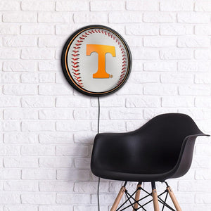 Tennessee Volunteers: Baseball - Slimline Lighted Wall Sign - The Fan-Brand