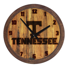 Load image into Gallery viewer, Tennessee Volunteers: Branded &quot;Faux&quot; Barrel Top Wall Clock - The Fan-Brand