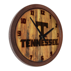 Tennessee Volunteers: Branded "Faux" Barrel Top Wall Clock - The Fan-Brand