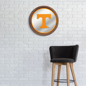 Tennessee Volunteers: "Faux" Barrel Top Mirrored Wall Sign - The Fan-Brand