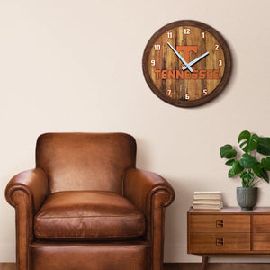 Tennessee Volunteers: "Faux" Barrel Top Wall Clock - The Fan-Brand