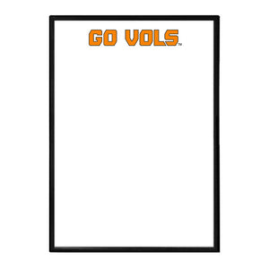 Tennessee Volunteers: Go Vols - Framed Dry Erase Wall Sign - The Fan-Brand