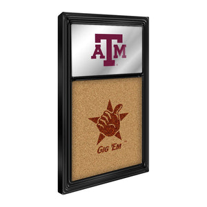 Texas A&M Aggies: Dual Logo - Mirrored Cork Note Board - The Fan-Brand