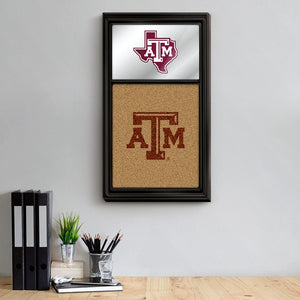 Texas A&M Aggies: Dual Logo - Mirrored Cork Note Board - The Fan-Brand