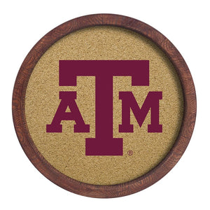 Texas A&M Aggies: "Faux" Barrel Framed Cork Board - The Fan-Brand