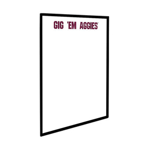 Texas A&M Aggies: Gig Em' Aggies - Framed Dry Erase Wall Sign - The Fan-Brand