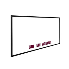 Load image into Gallery viewer, Texas A&amp;M Aggies: Gig Em&#39; Aggies - Framed Dry Erase Wall Sign - The Fan-Brand