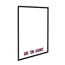 Load image into Gallery viewer, Texas A&amp;M Aggies: Gig Em&#39; Aggies - Framed Dry Erase Wall Sign - The Fan-Brand
