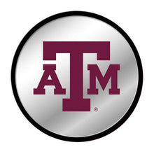 Load image into Gallery viewer, Texas A&amp;M Aggies: Modern Disc Mirrored Wall Sign - The Fan-Brand