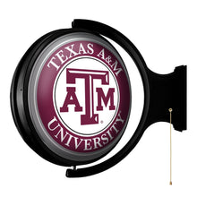 Load image into Gallery viewer, Texas A&amp;M Aggies: Original Round Rotating Lighted Wall Sign - The Fan-Brand