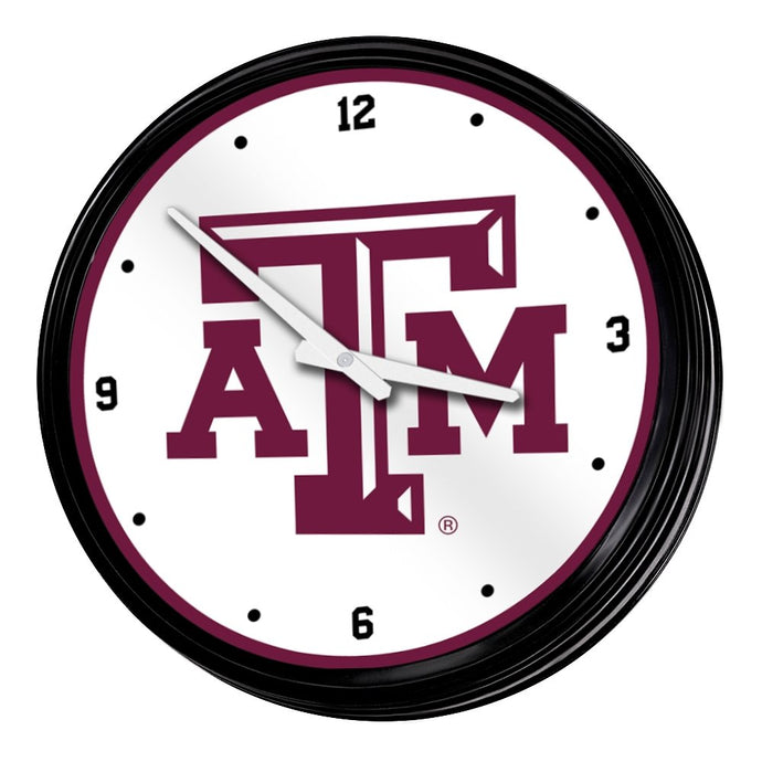 Texas A&M Aggies: Retro Lighted Wall Clock - The Fan-Brand