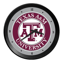 Load image into Gallery viewer, Texas A&amp;M Aggies: Ribbed Frame Wall Clock - The Fan-Brand