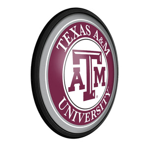 Texas A&M Aggies: Round Slimline Lighted Wall Sign - The Fan-Brand