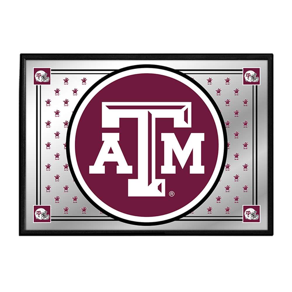 Texas A&M Aggies: Team Spirit - Framed Mirrored Wall Sign - The Fan-Brand