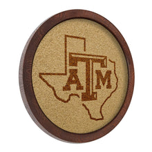 Load image into Gallery viewer, Texas A&amp;M Aggies: Texas - &quot;Faux&quot; Barrel Framed Cork Board - The Fan-Brand