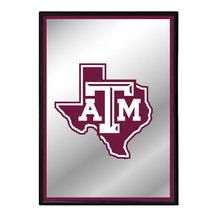 Load image into Gallery viewer, Texas A&amp;M Aggies: Texas - Framed Mirrored Wall Sign - The Fan-Brand