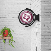 Load image into Gallery viewer, Texas A&amp;M Aggies: Texas - Original Round Rotating Lighted Wall Sign - The Fan-Brand