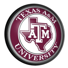 Load image into Gallery viewer, Texas A&amp;M Aggies: Texas - Round Slimline Lighted Wall Sign - The Fan-Brand