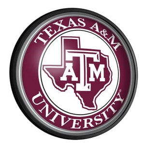 Texas A&M Aggies: Texas - Round Slimline Lighted Wall Sign - The Fan-Brand