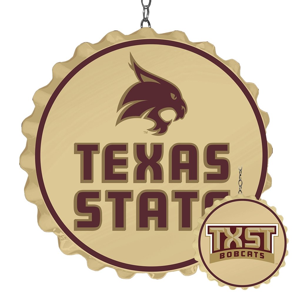 Texas State Bobcats: Bottle Cap Dangler - The Fan-Brand