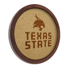 Load image into Gallery viewer, Texas State Bobcats: &quot;Faux&quot; Barrel Framed Cork Board - The Fan-Brand