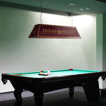 Load image into Gallery viewer, Texas State Bobcats: Premium Wood Pool Table Light - The Fan-Brand