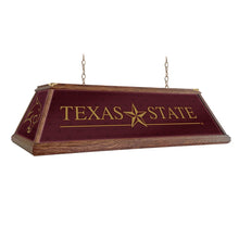 Load image into Gallery viewer, Texas State Bobcats: Premium Wood Pool Table Light - The Fan-Brand