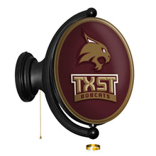 Load image into Gallery viewer, Texas State Bobcats: TXST - Original Oval Rotating Lighted Wall Sign - The Fan-Brand