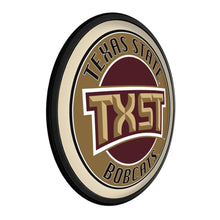 Load image into Gallery viewer, Texas State Bobcats: TXST - Round Slimline Lighted Wall Sign - The Fan-Brand