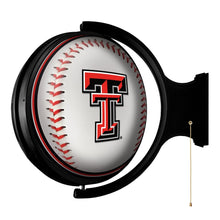 Load image into Gallery viewer, Texas Tech Red Raiders: Baseball - Round Rotating Lighted Wall Sign - The Fan-Brand