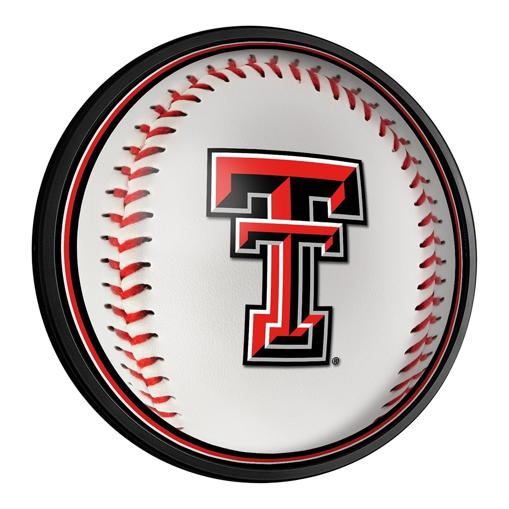 Texas Tech Red Raiders: Baseball - Slimline Lighted Wall Sign - The Fan-Brand