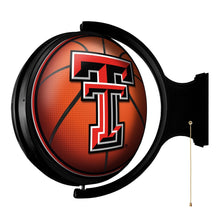 Load image into Gallery viewer, Texas Tech Red Raiders: Basketball - Original Round Rotating Lighted Wall Sign - The Fan-Brand