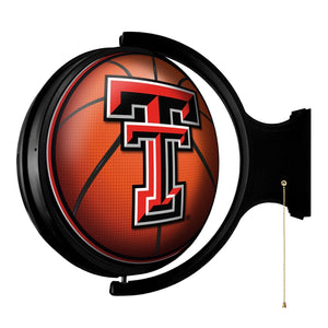 Texas Tech Red Raiders: Basketball - Original Round Rotating Lighted Wall Sign - The Fan-Brand