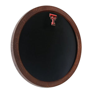 Texas Tech Red Raiders: Chalkboard "Faux" Barrel Top Sign - The Fan-Brand