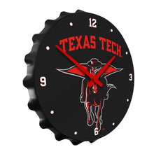 Load image into Gallery viewer, Texas Tech Red Raiders: Masked Rider - Bottle Cap Wall Clock - The Fan-Brand