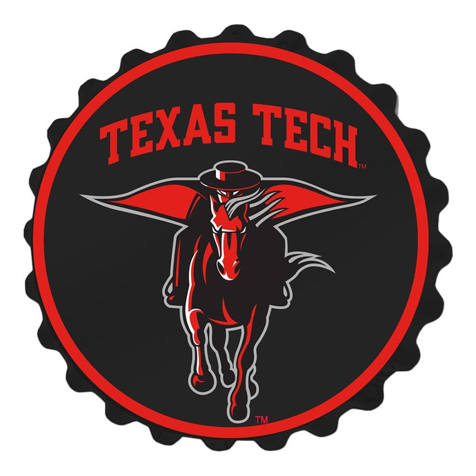 Texas Tech Red Raiders: Masked Rider - Bottle Cap Wall Sign - The Fan-Brand