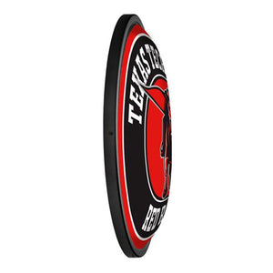 Texas Tech Red Raiders: Masked Rider - Round Slimline Lighted Wall Sign - The Fan-Brand