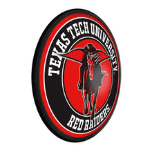 Load image into Gallery viewer, Texas Tech Red Raiders: Masked Rider - Round Slimline Lighted Wall Sign - The Fan-Brand