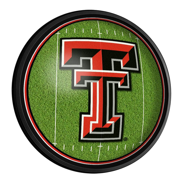 Texas Tech Red Raiders: On the 50 - Slimline Lighted Wall Sign - The Fan-Brand