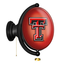 Load image into Gallery viewer, Texas Tech Red Raiders: Original Oval Rotating Lighted Wall Sign - The Fan-Brand