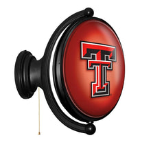 Load image into Gallery viewer, Texas Tech Red Raiders: Original Oval Rotating Lighted Wall Sign - The Fan-Brand