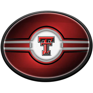 Texas Tech Red Raiders: Oval Slimline Lighted Wall Sign - The Fan-Brand