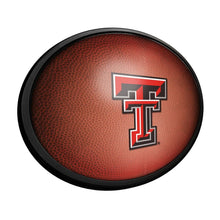 Load image into Gallery viewer, Texas Tech Red Raiders: Pigskin - Oval Slimline Lighted Wall Sign - The Fan-Brand