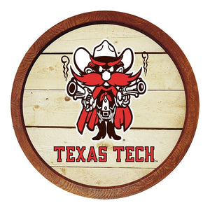 Texas Tech Red Raiders: Raider Red - "Faux" Barrel Top Sign - The Fan-Brand